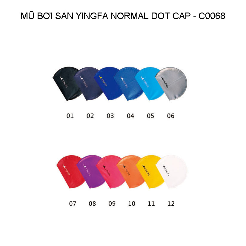 Mũ bơi Yingfa trơn sần - NORMAL DOT CAP C0068